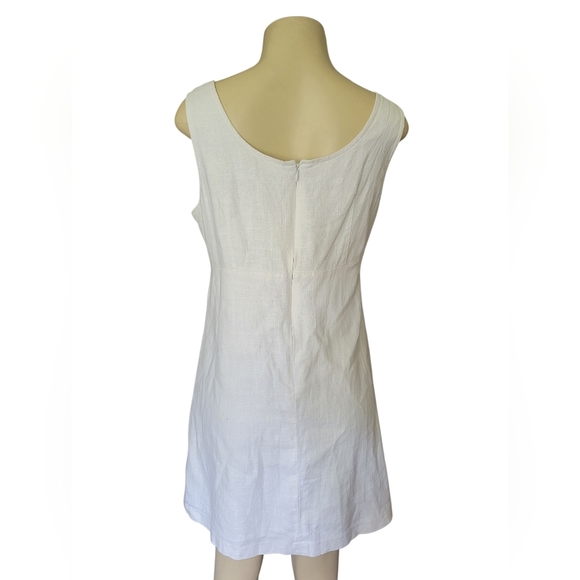 Life Love Fashion White Linen Dress Country Western Spring Summer Sizing Unknown - Picture 3 of 5